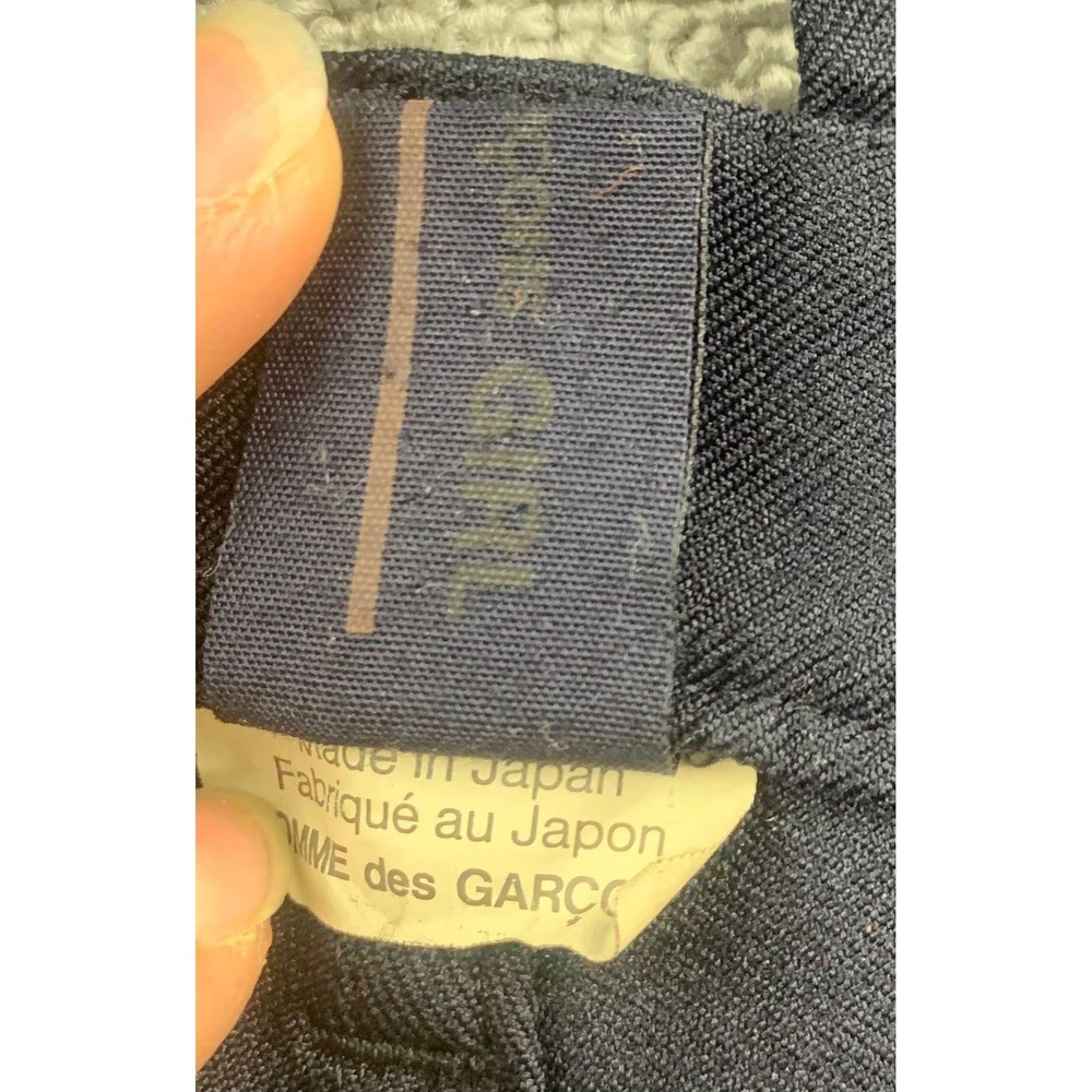COMME des GARÇONS GIRL Suspender Pants Women M Navy Relaxed Japan Made CDG Rare‎ - Picture 10 of 12